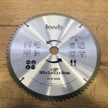 Pilový kotouč HM 305 x 30 80 zubů KWB